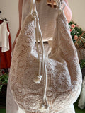 Sac crochet blanc