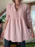 Blouse Caroline rose poudré