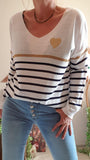 Pull rayures noir ❤️