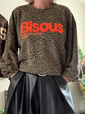 Sweat Bisous kaki du 36 au 44