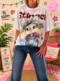 Tee-shirt Ample Bunny Blanc