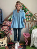 Blouse Caroline bleu ciel