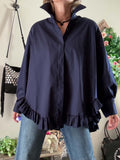 Chemise Faustine marine du 36 au 46