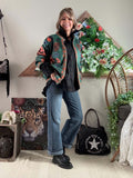 Veste bohème verte du 36 au 44/46