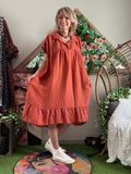 Robe Cécile terracotta du 38 au 52