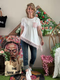 Haut Vanessa dentelle rose