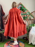 Robe Cécile terracotta du 38 au 52