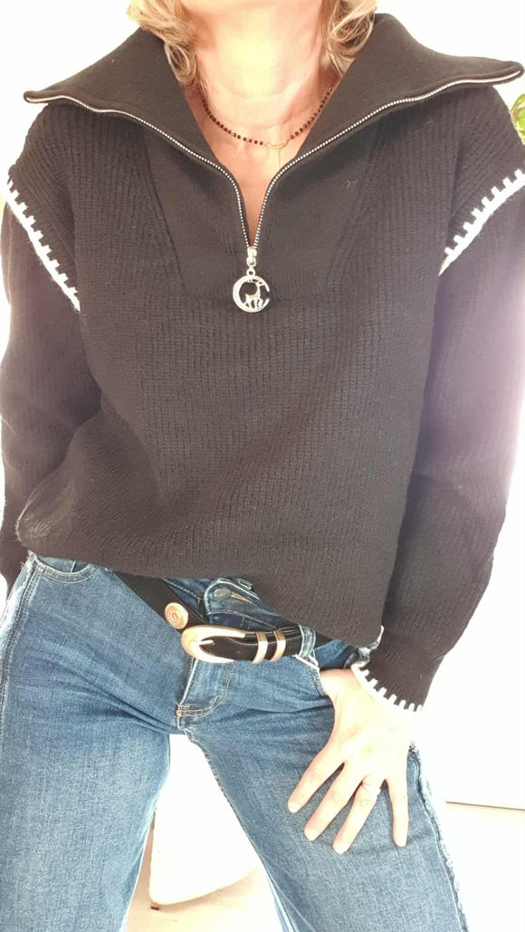 Pull Julien  noir