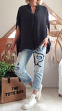 Blouse noire Tiffany