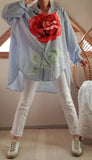 Chemise Oversize fleur