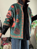 Veste bohème verte du 36 au 44/46