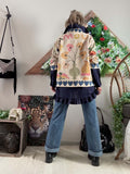 Veste bohème multicolore Amour du 36 au 44/46