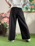 Pantalon avec ceinture noir