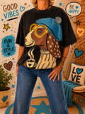 Tee-shirt Ample Fashion Dog Anthracite du 38 au 48