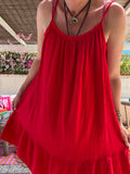 Robe tunique Isabelle rouge