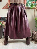Jupe avec ceinture Celine bordeaux du 36 au 42/44