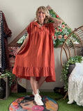 Robe Cécile terracotta du 38 au 52