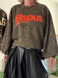 Sweat Bisous kaki du 36 au 44