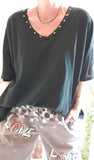 Haut Oversize noir Star