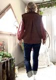 Veste sans manches Nelly chocolat