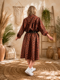 Robe Daniella leo terracotta du 38 au 52