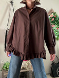 Chemise Faustine chocolat du 36 au 46