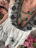 Robe Elena blanche/noire