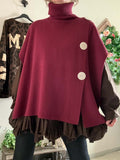 Pull/poncho Esmée bordeaux du 36 au 52