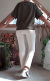 Sweat Coeur kaki