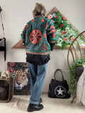 Veste bohème verte du 36 au 44/46
