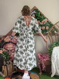 Robe Cheyenne blanc/kaki