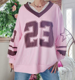 Haut Oversize 23 rose