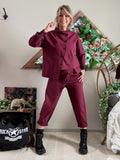 Veste Louise  bordeaux
