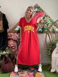 Robe longue Iconic rouge