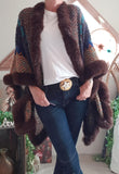 Poncho Hippie Chocolat