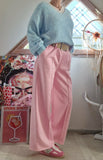 Pantalon avec ceinture Noa rose