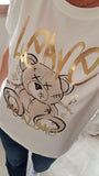Tee-shirt Leave  blanc