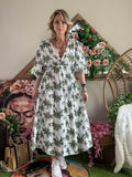 Robe Cheyenne blanc/kaki