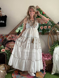 Robe Elena blanche/camel