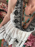 Robe Elena blanche/noire