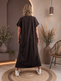 Robe Longue Chocolat du 38 au 48
