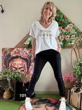 Tee-shirt Bisous Magiques blanc