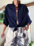 Chemise Alexia bleu marine