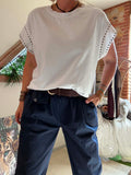 Tee-shirt Rock Chic  blanc