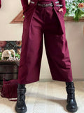 Pantalon Nash bordeaux avec ceinture du 36 au 44
