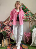 Veste Caroline à capuche rose