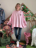 Sweat Skull strass rose