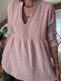 Blouse Caroline rose poudré