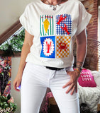 Tee-shirt Crustacé blanc