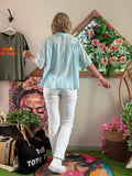 Blouse bleu ciel Tina